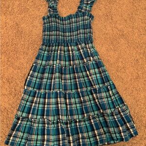 Blue Plaid Crown and Ivy Kids Dress